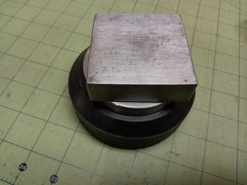 Judy Larson's Domed Stud with Drop Loop - , Metalwork, Cutting, Cutting Tool, Cutters, How To Punch Holes, Hole Punching, Punch A Hole, Stamping, Stamps, Butane Torch, Soldering, Solder, Place one ring on a bench block
